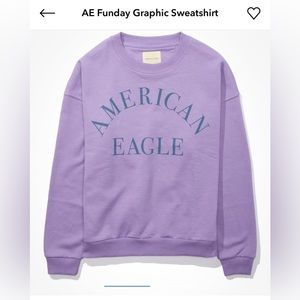 American Eagle, graphic, crew neck sweatshirt.